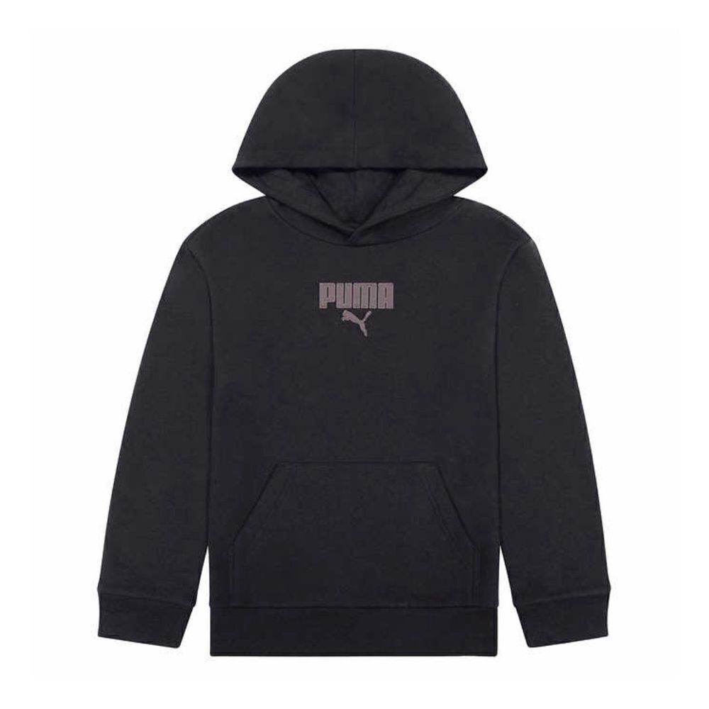 #8 PUMA Youth Fleece Sweatsuit Hoodie Jogger Set Large 14/16 Black NWT - Picture 4 of 12